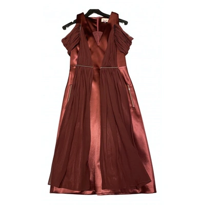 Pre-owned Christopher Kane Mid-length Dress In Burgundy