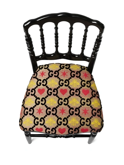 Shop Gucci Francesina Cushioned Chair In Black