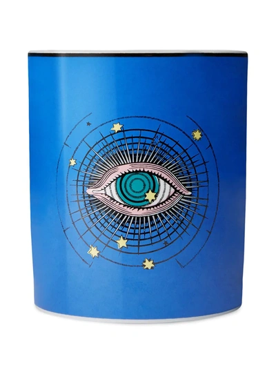 Shop Gucci Inventum Star Eye Scented Candle In Blue