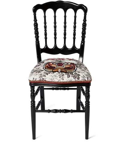 Shop Gucci Francesina Padded Chair In Black