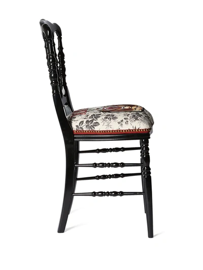 Shop Gucci Francesina Padded Chair In Black