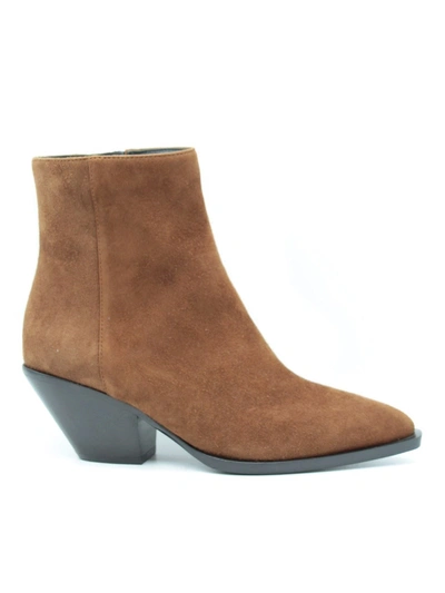 Shop Giuseppe Zanotti Heeled Suede Ankle Boots In Brown
