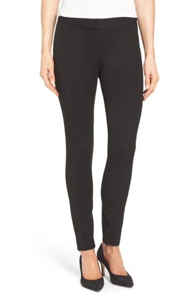 Shop Vince Camuto Stretch Twill Skinny Pants In Rich Black