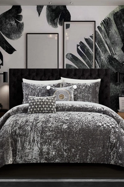 Shop Chic Home Bedding Giuliana Rich In Grey