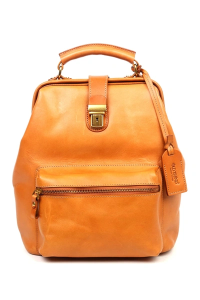 Shop Old Trend Leather Convertible Doctor Backpack In Chestnut