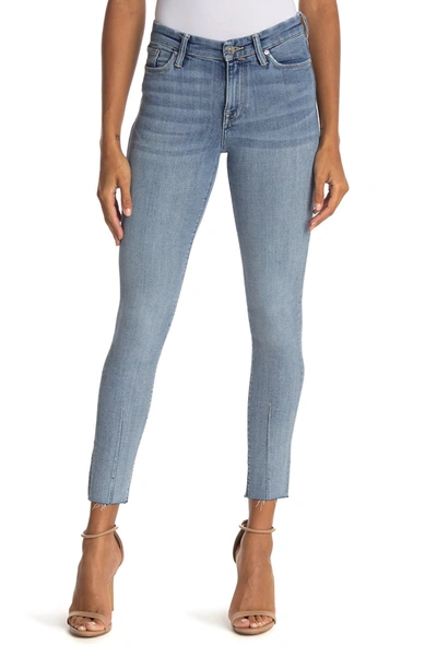 Shop Allsaints Grace Dart Ankle Crop Skinny Jeans In Light Indigo Blue