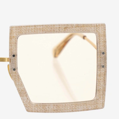 Shop Jacquemus Sunglasses In Linen