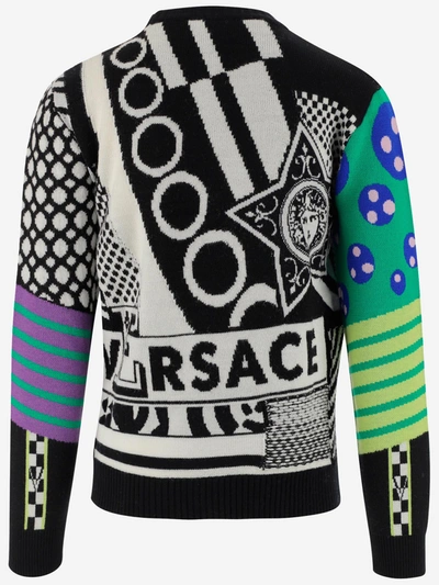 Shop Versace Sweaters In Rosso