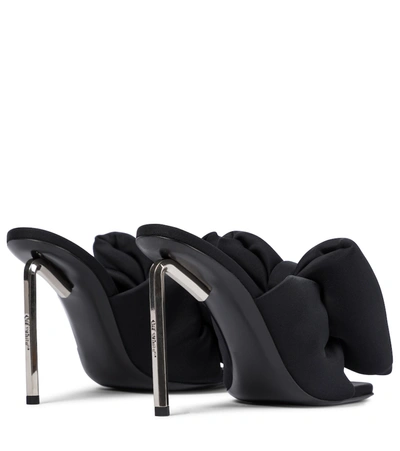 Shop Off-white Bow-embellished Sandals In Black