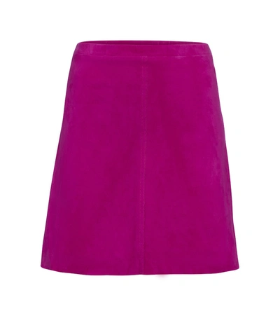 Shop Stouls Lucie High-rise Miniskirt In Purple
