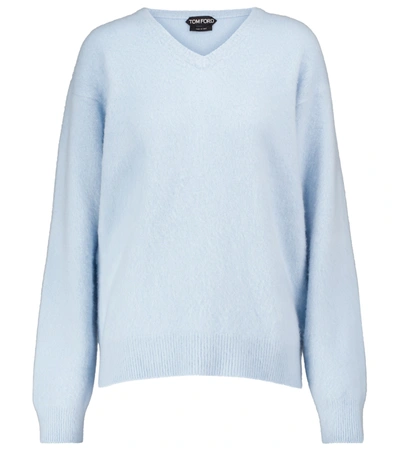 Shop Tom Ford Cashmere Sweater In Blue