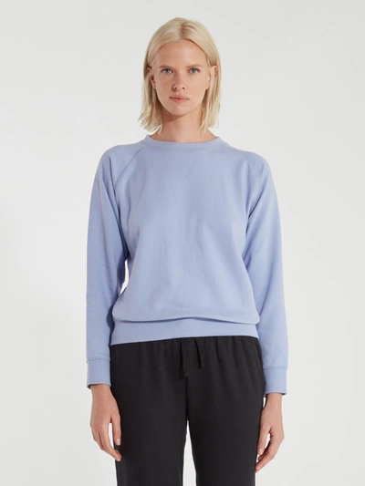 Shop Richer Poorer Crewneck Fleece Sweatshirt In Electric Violet