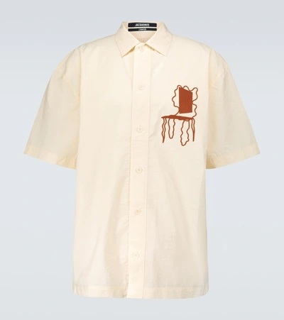 Shop Jacquemus La Chemise Moisson Shirt In White