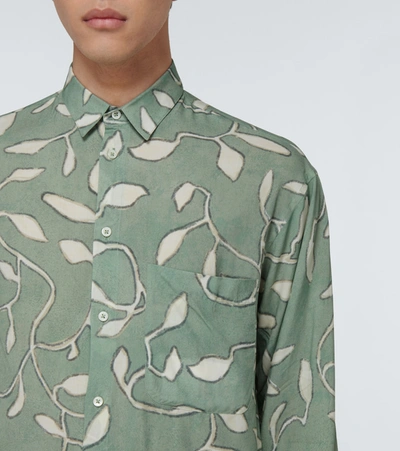 Shop Jacquemus La Chemise Baou Printed Shirt In Green