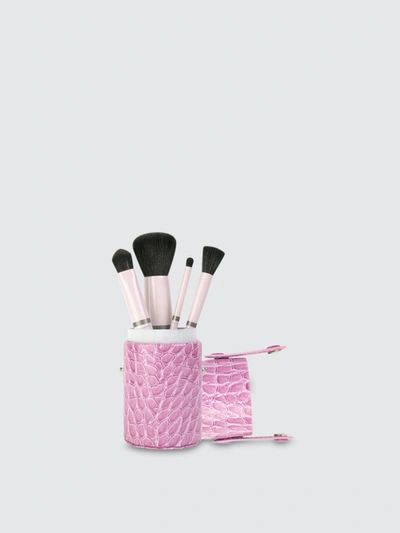 Shop Jenny Patinkin Luxury Vegan 4-brush Travel Set In Pink