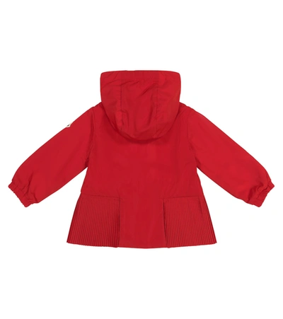 Shop Moncler Baby Eudokie Hooded Jacket In Red