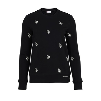 Shop Red Valentino Embroidered Sweatshirt In 0no