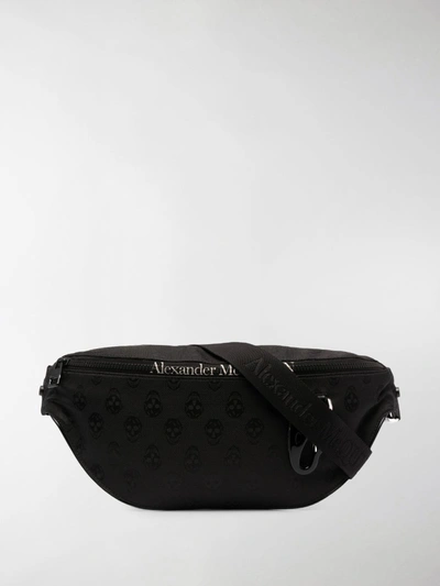 Shop Alexander Mcqueen Logo Belt Bag In Black