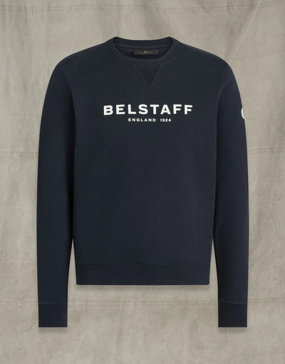 Shop Belstaff 1924 Sweatshirt In Navy