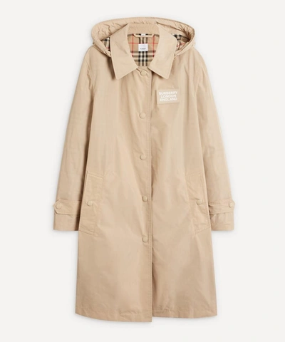 Shop Burberry Oxclose 524 Classic Raincoat In Dusty Beige