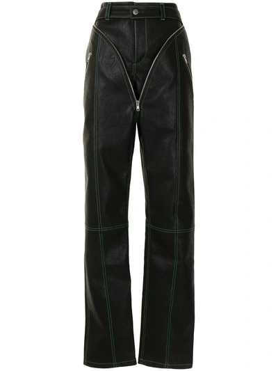 Shop Y/project Wide Leg Straight Trousers In Black