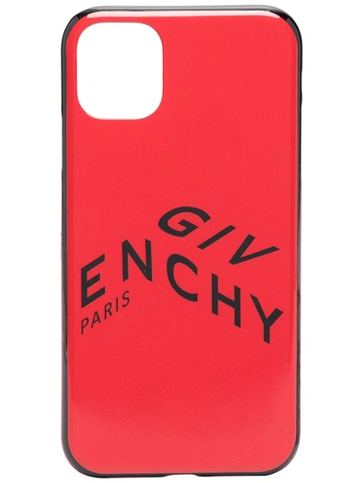 Shop Givenchy Iphone 11 Logo Case In Red