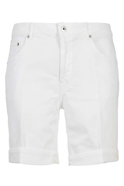 Shop Dondup Shorts In Bianco