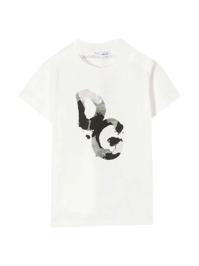 Shop Dolce & Gabbana White T-shirt In Camouflage