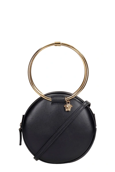 Shop Versace Shoulder Bag In Black Leather