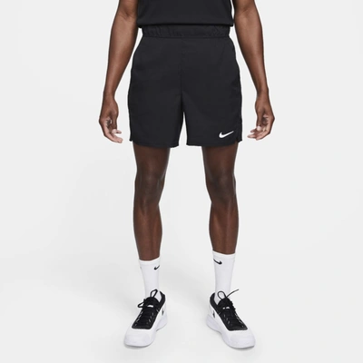 Shop Nike Men's Court Dri-fit Victory 7" Tennis Shorts In Black