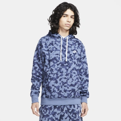 Shop Nike Sportswear Club Men's Hoodie In Ocean Fog,ocean Fog,white