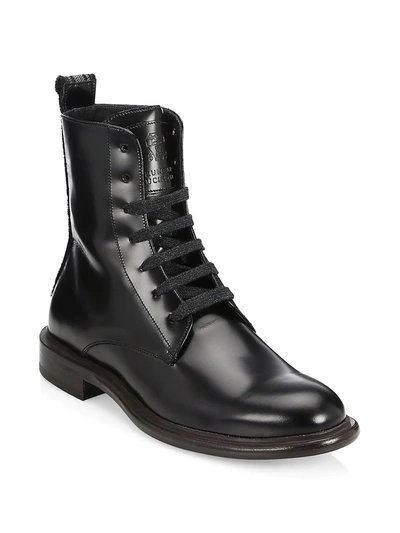 Shop Brunello Cucinelli Women's Paddock Leather Boots In Black