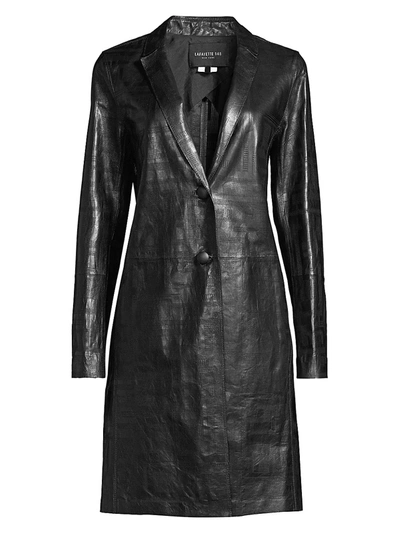 Shop Lafayette 148 Women's Jobelle Lambskin Leather Jacket In Black