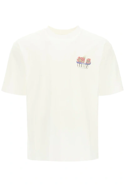 Shop Jacquemus Fraises T-shirt In White,red