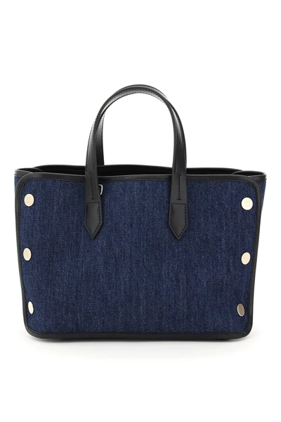 Shop Givenchy Bond Mini Tote Bag In Blue,yellow,black