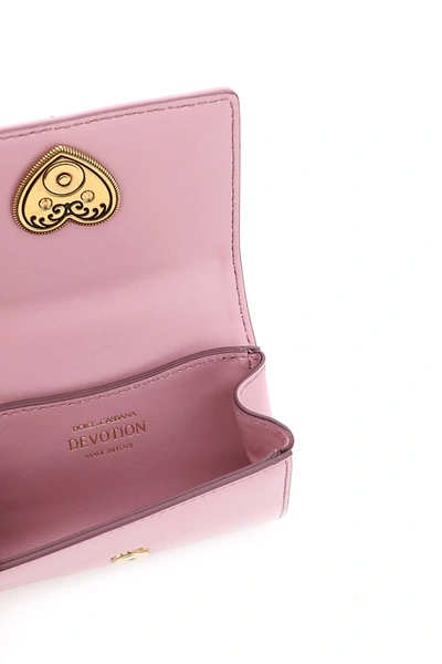 Shop Dolce & Gabbana Devotion Micro Bag In Pink