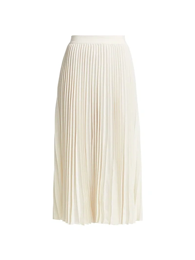 Shop Co Women's Essentials Elastic-waist Pleated Skirt In White