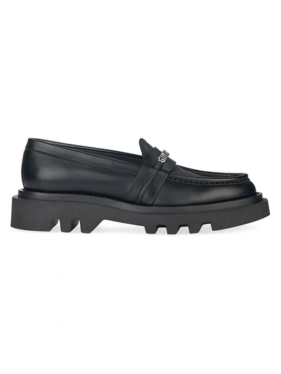 Shop Givenchy Elba Logo Loafers In Black