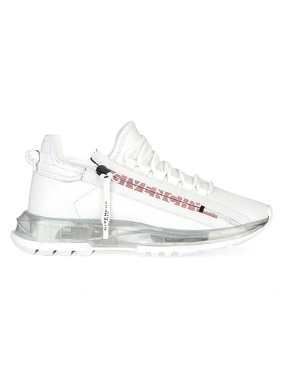 Shop Givenchy Spectre Side-zip Sneakers In White Red