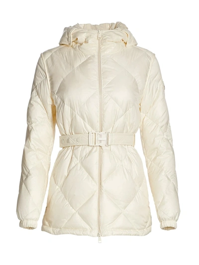 Shop Moncler Sargas Quilted Jacket In Natural