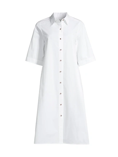 Shop Lafayette 148 Sedwick Shirtdress In White