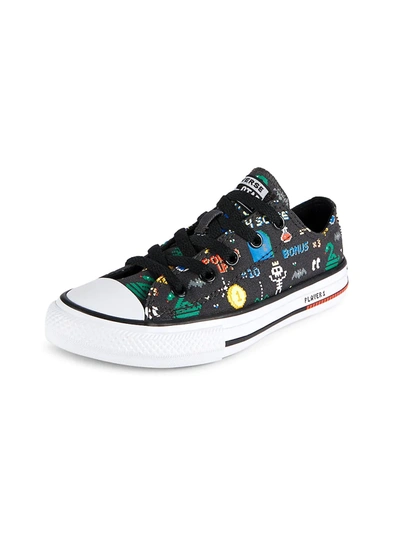 Shop Converse Boy's Video Game Chuck Taylor Low-top Sneakers In Black