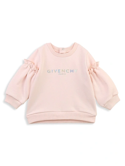 Shop Givenchy Baby Girl's & Little Girl's Logo Sweatshirt In Light Pink