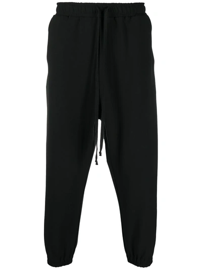 Shop Alchemy Drawstring Cropped Track Pants In Black