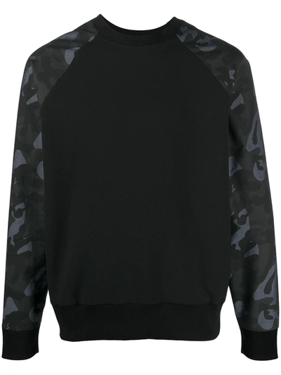 Shop Alchemy Camouflage Panel Sweatshirt In Black