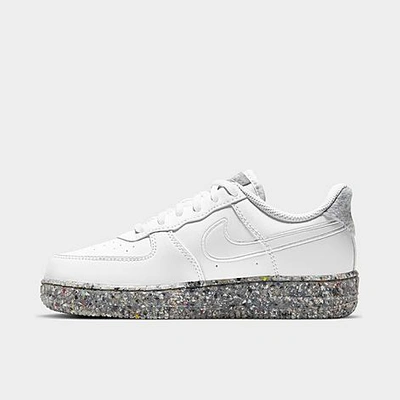 Shop Nike Little Kids' Air Force 1 Se Casual Shoes In White/white/metallic Silver