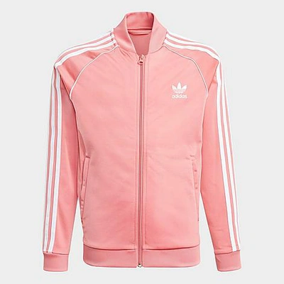 Shop Adidas Originals Adidas Kids' Originals Adicolor Sst Track Jacket In Hazy Rose/white