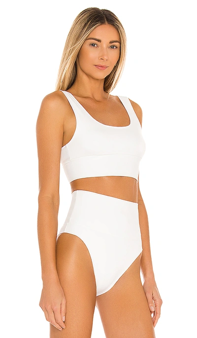 Shop It's Now Cool Contour Crop Bikini Top In White