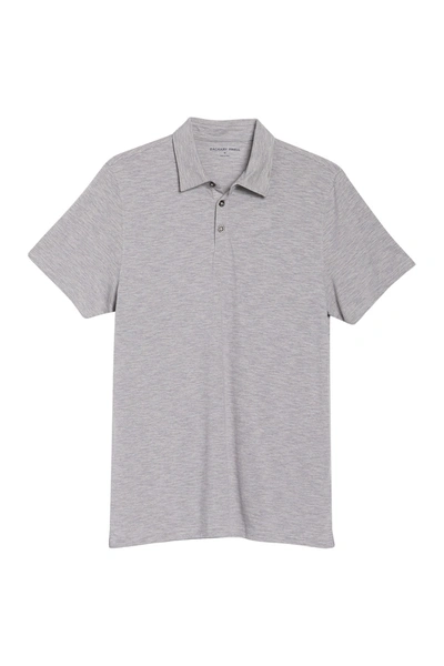 Shop Zachary Prell Short Sleeve Polo Shirt In Pewter