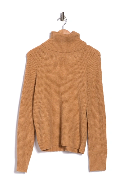 Shop Abound Thermal Turtleneck Sweater In Tan Dale